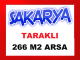 sakarya taraklı da asfalt yola cephe merkezi konumda 266 m2 yatırımlık arazi