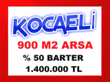 kocaeli izmit te deniz manzaralı 1.800 m2 arsanın 900 m2 hissesi satılık