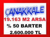 çanakkale yenice de piyasa fiyatının altında fiyattan 19.163 m2 arsa nakit kısmına bir miktar vadeli çekte olabilir