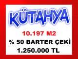 kütahya domaniç te düz zemin kullanışlı ağaçların olduğu yatırım için ideal 10.197 m2 arsa